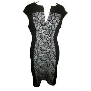 Connected Apparel Womens Dress Sleveless Visually Slimming sz 12